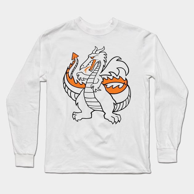 Dr Steel Dragon Tattoo Long Sleeve T-Shirt by HustlerofCultures
